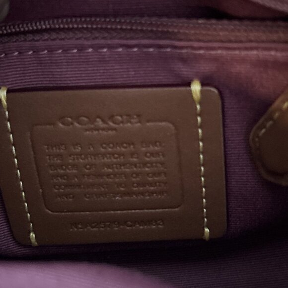 Coach Powder Pink Carmen Mini Crossbody Bag In Signature Canvas CAM83 Sold As Is - Picture 10 of 10